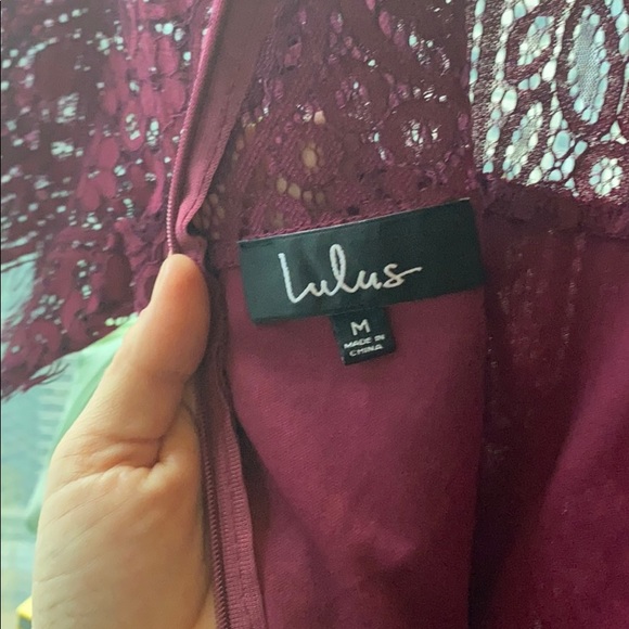 Lulus Raspberry Lace Cocktail Dress - Picture 7 of 7